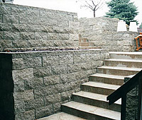 Retaining Walls and Outcropping